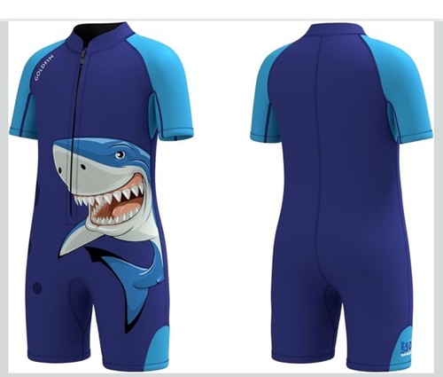 Kids shorty wetsuit - sz, blue