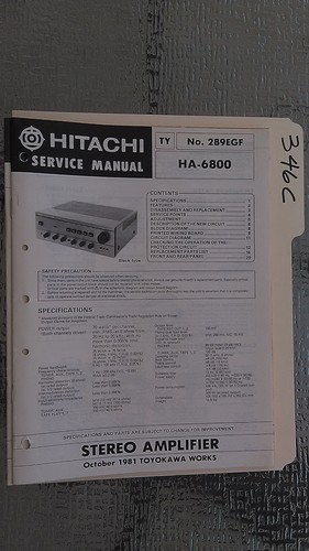 Hitachi 6800 service manual - ha-6800,
