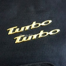 2x turbo Gold Chrome New Metal