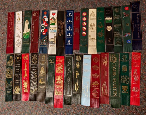 Set leather bookmarks - set, of