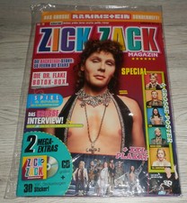 RAMMSTEIN Zick Zack 5"CD 2022 +Poster +Sticker + Mag German Version NEU OVP***