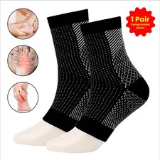 2 x Plantar Fasciitis Compression Socks Heel Foot Arch Pain Relief Ankle Support