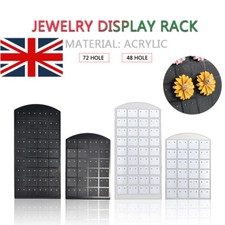 72 Holes Earring Ear Studs Showcase Stand Holder Organizer Display Rack UK