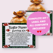 Rugby Player's Survival Kit ~ Fun Novelty Keepsake Gift & Greetings Card