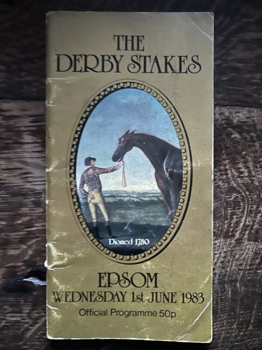 1983 epsom derby race - derby, card