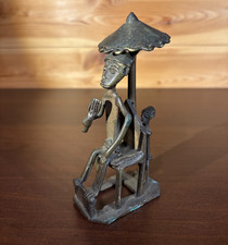 African Lost Wax Art Ashanti Akan Cast Brass Gold Weight