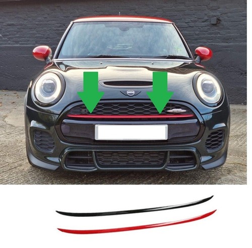 Red gloss front grille - red,