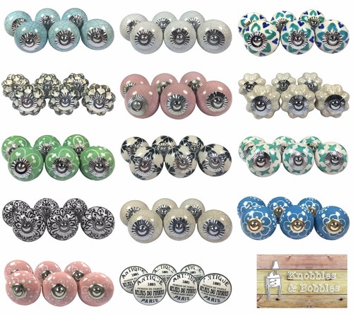 Ceramic knobs sets 6 - in, of