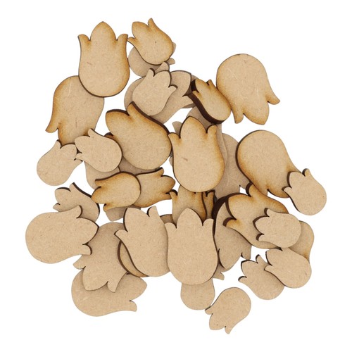 Wooden tulip head - head, mdf