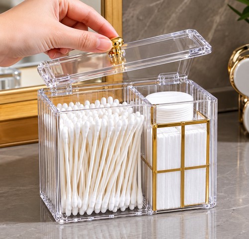 Acrylic cotton swab holder - swab,