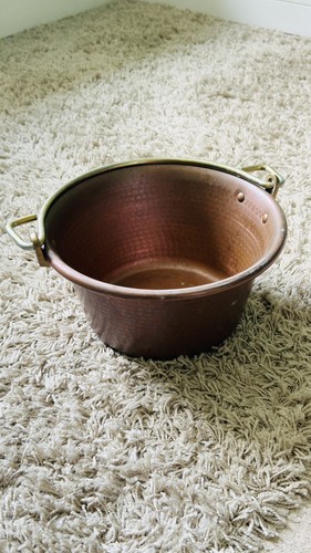 Antique style copper jam pan - style,