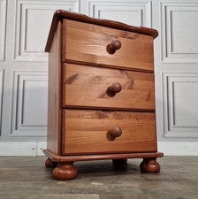 Vintage Pine Bedside Cabinet -