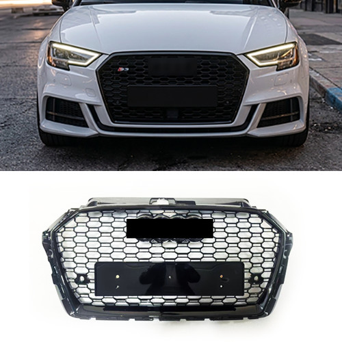Gloss black honeycomb mesh - gloss,
