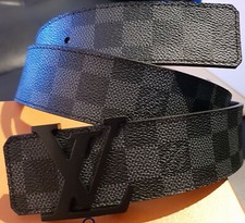 Louis Vuitton Belt | Black Damier | Size 100