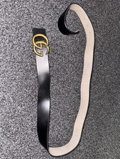 Gucci  Black Belt Excellent Condition Black/gold Adjustable