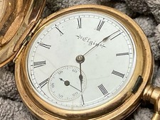 antique pocket watch ELGIN 224   engraved hunter case 1900   11  jewels  0s