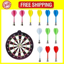 Magnetic Dart Board Set with 14 Pieces, Kids Dart Board Set for Indoor and Outdo
