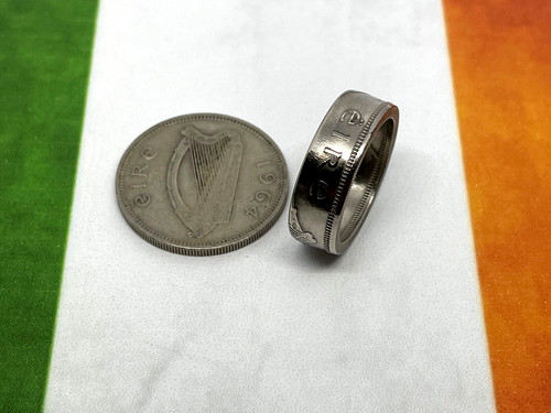 Coin ring handcrafted from - handcrafted,
