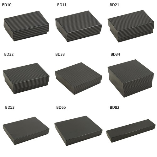 Black pinstripe cardboard - black,