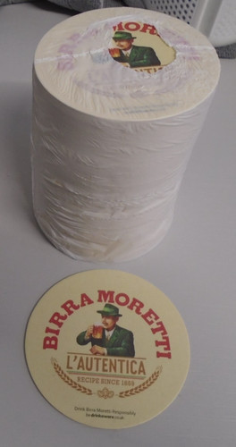 Birra moretti beer mats - birra,