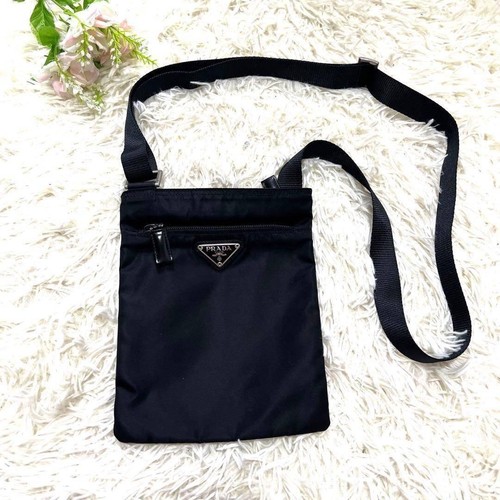 Prada nylon sacoche black - prada,