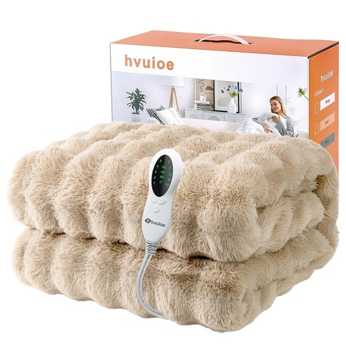 Electric heated throw faux fur - electric,