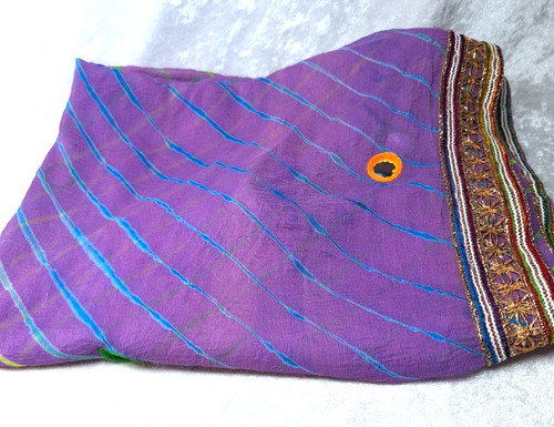Purple sheer fabric - fabric, 86"