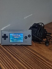 Nintendo Gameboy Micro Console OXY-001 Silver With Official Nintendo Charger 002