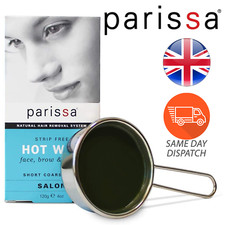 Parissa Hot Wax Bikini & Brazilian Waxing Kit With Strip Hard Wax 3 Spatulas