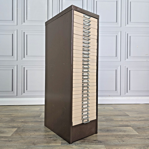Vintage metal filing - metal, cabinet