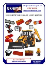 Mini Digger Lights and Lenses FLYER JCB Kubota Hitachi Case