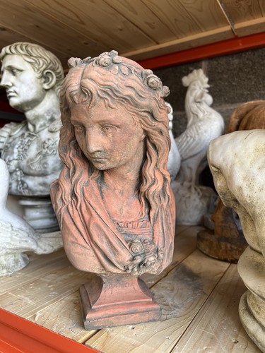 Stone lady bust female - stone,