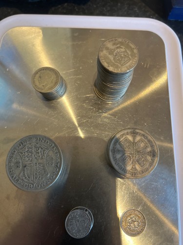 Various silver coins british - various,