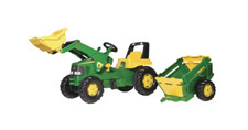 Rolly Toys John Deere Pedal Tractor With Front Loader Ride On Childrens Toy