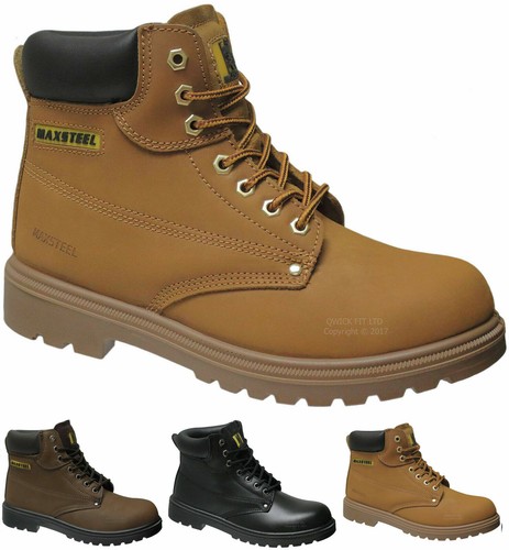Mens maxsteel leather safety - mens,