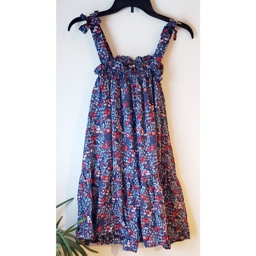 Next girls blue floral trapeze - girls,