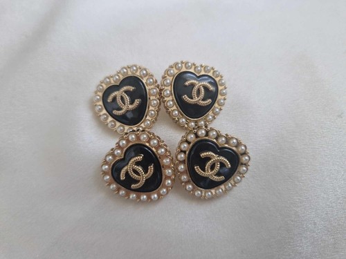 Lot chanel black heart - of,