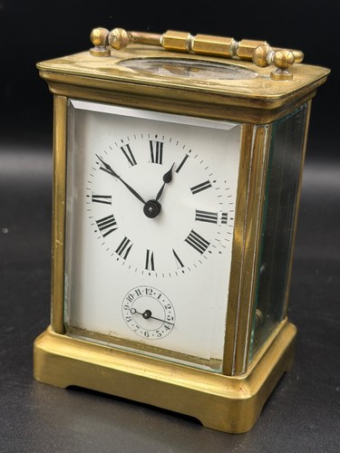 Antique french brass carriage - brass,