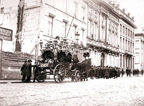 Horse drawn hearse antwerp - horse,