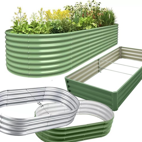 Garden metal raised vegetable - raised,