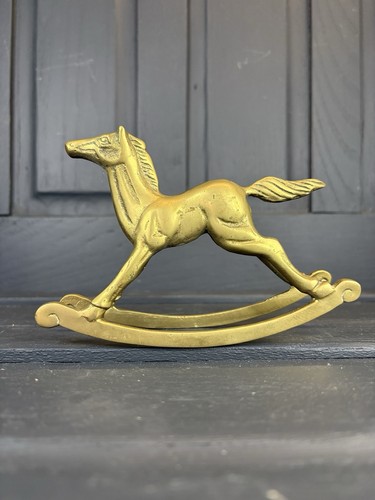Vintage solid brass rocking - solid,