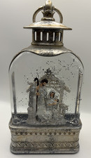 Nativity snow globe lights - , up