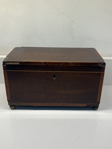 Vintage wood box hinged lid - vintage,