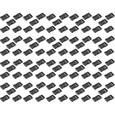 100 x Side Release Buckles Clips for 10 mm Webbing Strap Black Delrin Plastic