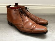 Jeffery West Cocker Men’s Brown Leather Ankle Boots - Size UK 10