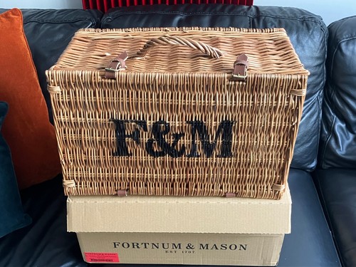 Wicker hamper basket - wicker,