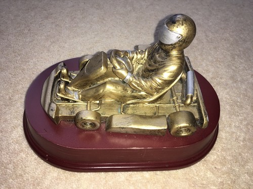 C1980s vintage karting trophy - vintage,