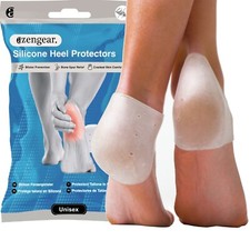 Silicone Gel Heel Protectors (4pcs) Prevent Blisters, Cracked Heels, for Shoes