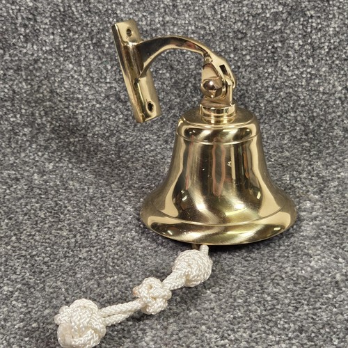 Solid brass ship bell - solid, wall