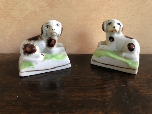 Pair small antique - of,